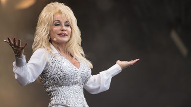 Dolly Parton at Glastonbury in 2014